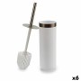 Toilet Brush White Silver Plastic 9,5 x 38,5 x 9,5 cm (6 Units) | Tienda24 - Global Online Shop Tienda24.eu