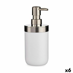 Dispensador de Sabão Prateado Branco Plástico 350 ml (6 Unidades) de Berilo, Suportes e dispensadores - Ref: S3623737, Preço:...