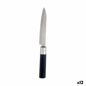 Küchenmesser 3 x 23,5 x 2 cm Silberfarben Schwarz Edelstahl Kunststoff (12 Stück) von Kinvara, Kochmesser - Ref: S3623751, Pr...