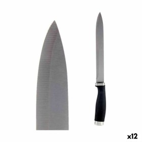 Cuchillo de Cocina 3,5 x 33 x 2 cm Plateado Negro Acero Inoxidable Plástico (12 Unidades) de Kinvara, Cuchillos de cocinero -...