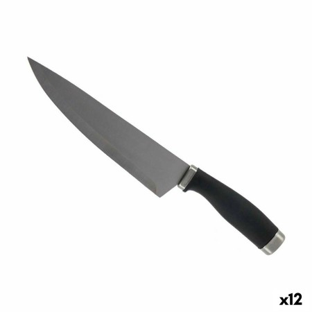 Coltello da Cucina 5 x 2 x 33 cm Argentato Nero Acciaio inossidabile Plastica (12 Unità) | Tienda24 - Global Online Shop Tienda24.eu