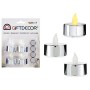 Ensemble de Bougies 4 x 4 x 3,7 cm Argenté (12 Unités) de Gift Decor, Bougies à LED - Réf : S3623791, Prix : 18,89 €, Remise : %