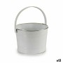 Vaso Secchio Bianco Argentato Zinco 25 x 29,5 x 27 cm (12 Unità) di Ibergarden, Cachepot - Rif: S3623812, Prezzo: 53,87 €, Sc...