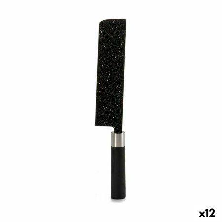 Cutelo de Cozinha Mármore Preto Aço inoxidável Plástico 5,3 x 33 x 2,3 cm (12 Unidades) | Tienda24 - Global Online Shop Tienda24.eu