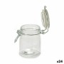 Bocal Fermeture hermétique Transparent Silicone Chrome 150 ml 9 x 9,5 x 6,5 cm (24 Unités) de Vivalto, Stockage des aliments ...