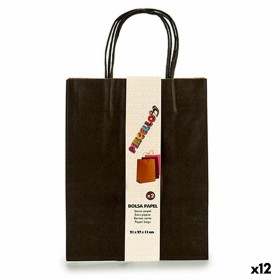 Set of Bags Paper Black 11 x 36 x 21 cm (12 Units) by Pincello, Gift boxes and bags - Ref: S3623872, Price: 8,65 €, Discount: %