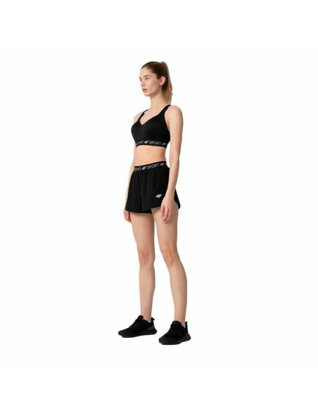 Damen-Sportshorts 4F Quick-Drying Schwarz | Tienda24 Tienda24.eu