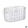 Colgador para la Ducha 15,8 x 8,5 x 8 cm Transparente PVC Poliestireno (12 Unidades) de Berilo, Accesorios para ducha - Ref: ...