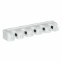 Suporte Utensílios de limpeza Branco Borracha natural Polipropileno 4,3 x 8,5 x 6 cm (12 Unidades) de BigBuy Home, Utensílios...