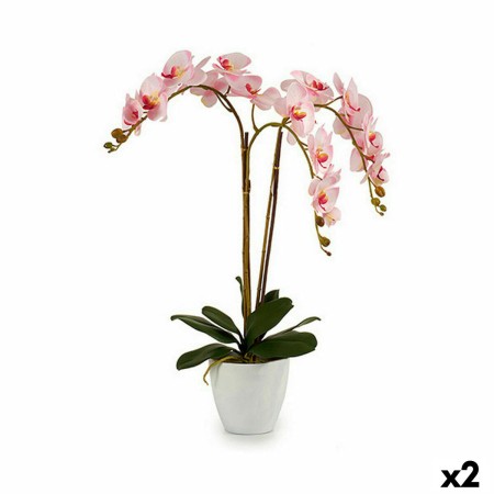 Pianta Decorativa Orchidea Plastica 40 x 77 x 35 cm (2 Unità) di Ibergarden, Piante artificiali - Rif: S3623948, Prezzo: 47,0...