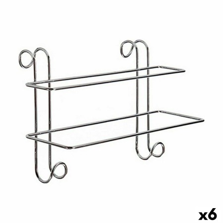 Toallero Colgante Plateado Metal 14 x 20 x 39 cm (6 Unidades) de BigBuy Home, Toalleros - Ref: S3623965, Precio: 19,76 €, Des...