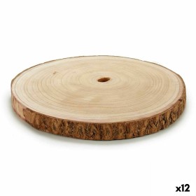 Decorative Log Brown 30 x 2 x 30 cm (12 Units) by Gift Decor, Ornaments - Ref: S3623970, Price: 34,26 €, Discount: %