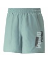 Herren-Sportshorts Puma Ess+ Logo Power Aquamarin | Tienda24 Tienda24.eu