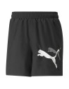 Herren-Sportshorts Puma Ess+ Logo Power Cat For All Time Schwarz | Tienda24 Tienda24.eu