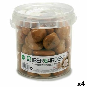 Pedras Decorativas Castanho Grande 3 Kg (4 Unidades) de Ibergarden, Pedras decorativas - Ref: S3624012, Preço: 13,16 €, Desco...