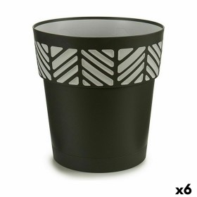 Vaso Autoirrigável Stefanplast Gaia Antracite Plástico 29 x 29 x 29 cm (6 Unidades) | Tienda24 - Global Online Shop Tienda24.eu