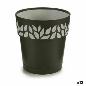 Pot Ecolux Ø 47 cm Gris Plastique Carré | Tienda24 - Global Online Shop Tienda24.eu