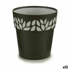 Vaso Autoirrigante Stefanplast Cloe Antracite Plastica 19 x 19 x 19 cm (12 Unità) di Stefanplast, Vasi tradizionali - Rif: S3...