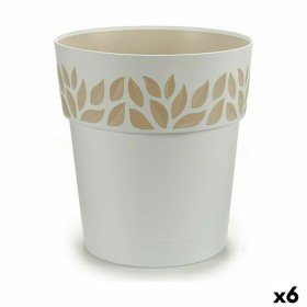 Blumentopfset Taupe Kunststoff 16,5 x 16,5 x 14,5 cm (4 Stück) | Tienda24 - Global Online Shop Tienda24.eu