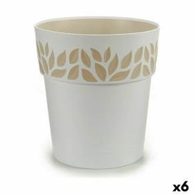 Vaso Autoirrigável Stefanplast Cloe Branco Plástico 29 x 29 x 29 cm (6 Unidades) de Stefanplast, Vasos para flores - Ref: S36...