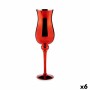 Portavelas Cristal Rojo 13,5 x 4,5 x 13,5 cm (6 Unidades) de Gift Decor, Candelabros y portavelas - Ref: S3624042, Precio: 33...