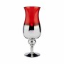 Portavelas Cristal Rojo Plateado 13 x 35 x 13 cm (6 Unidades) de Gift Decor, Candelabros y portavelas - Ref: S3624046, Precio...