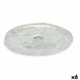 Flat Plate Tirolo Transparent Glass 27,5 x 1,7 x 27,5 cm (6 Units) by Vivalto, Plates and dishes - Ref: S3624077, Price: 21,0...