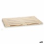 Tablett für Snacks Braun Holz 40 x 2 x 60 cm (12 Stück) von Gift Decor, Teller und Schüsseln - Ref: S3624086, Preis: 77,67 €,...