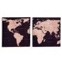 Tela Mapa do Mundo 1,5 x 28 x 28 cm (36 Unidades) de Gift Decor, Impressões sobre tela - Ref: S3624089, Preço: 33,67 €, Desco...