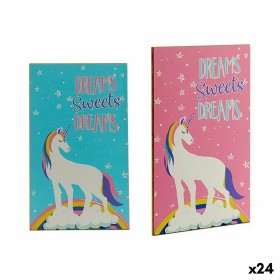 Cuadro Madera Unicornio 1 x 40 x 24 cm (24 Unidades) de Gift Decor, Decoración de pared - Ref: S3624091, Precio: 40,72 €, Des...