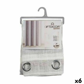 Curtain Stripes Light grey 140 x 0,1 x 260 cm (6 Units) by Gift Decor, Curtains - Ref: S3624129, Price: 61,46 €, Discount: %