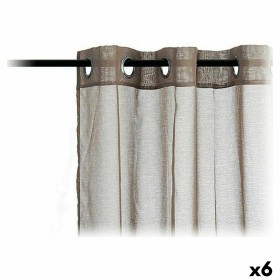 Rideaux 140 x 260 cm Marron (6 Unités) de Gift Decor, Rideaux et draperies - Réf : S3624138, Prix : 34,10 €, Remise : %