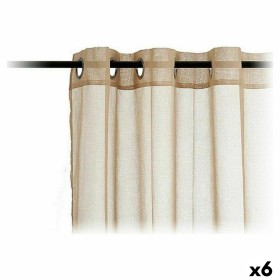 Cortinas 140 x 260 cm Bege (6 Unidades) de Gift Decor, Cortinas - Ref: S3624139, Preço: 34,10 €, Desconto: %