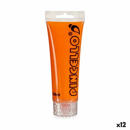 Acrylic paint Orange 120 ml (12 Units) by Pincello, Paints - Ref: S3624178, Price: 13,13 €, Discount: %