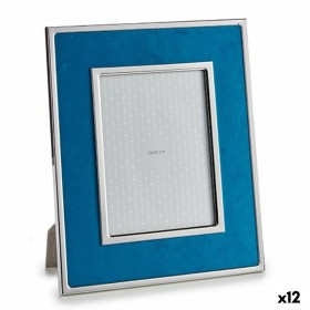 Photo frame Blue Velvet 1 x 30,8 x 25,8 cm (12 Units) by Gift Decor, Table and wall frames - Ref: S3624275, Price: 67,36 €, D...