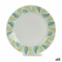 Plato de Postre Hojas Blanco Verde Ø 19 cm Porcelana (10 Unidades) | Tienda24 - Global Online Shop Tienda24.eu