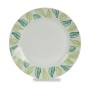 Plato de Postre Hojas Blanco Verde Ø 19 cm Porcelana (10 Unidades) | Tienda24 - Global Online Shop Tienda24.eu