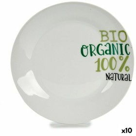 Dessert dish Organic Porcelain 19 x 2 x 19 cm (10 Units) by BigBuy Home, Plates and dishes - Ref: S3624281, Price: 19,72 €, D...