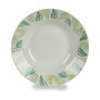 Deep Plate White Green Ø 20,6 cm Sheets Porcelain (10Units) by BigBuy Home, Plates and dishes - Ref: S3624283, Price: 14,19 €...