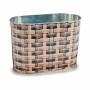 Plantador Oval Metal vime 12,7 x 15 x 23,5 cm (24 Unidades) de Ibergarden, Vasos - Ref: S3624312, Preço: 61,38 €, Desconto: %