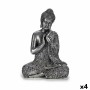 Deko-Figur Buddha Sitzend Silberfarben 22 x 33 x 18 cm (4 Stück) | Tienda24 - Global Online Shop Tienda24.eu