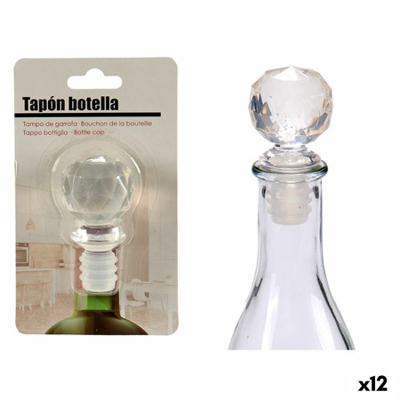 Tapón hermético para botella Transparente 3,5 x 14,5 x 8,5 cm Bola (12 Unidades) de Kinvara, Tapones y vertedores para vino -...