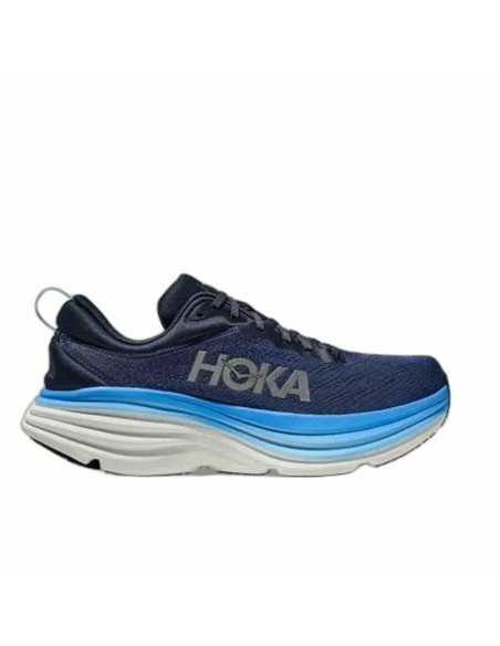 Running Shoes for Adults HOKA Bondi 8 Space/Aboard Blue Men | Tienda24 Tienda24.eu