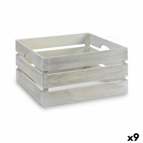 Decorative box White Wood 31 x 20 x 40,5 cm (9Units) by Gift Decor, Boxes - Ref: S3624370, Price: 64,75 €, Discount: %