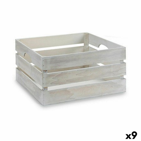 Caja Decorativa Blanco Madera 31 x 20 x 40,5 cm (9 Unidades) de Gift Decor, Cajas - Ref: S3624370, Precio: 74,95 €, Descuento: %