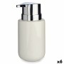 Dispenser di Sapone Bianco Argentato Metallo Ceramica 300 ml (6 Unità) di Berilo, Supporti e distributori - Rif: S3624390, Pr...