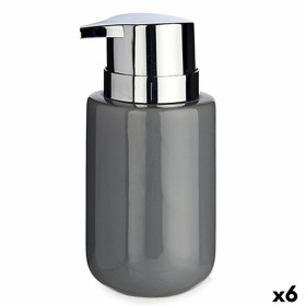 Soap Dispenser Grey Silver Metal Ceramic 350 ml (6 Units) by Berilo, Stands and dispensers - Ref: S3624392, Price: 15,95 €, D...