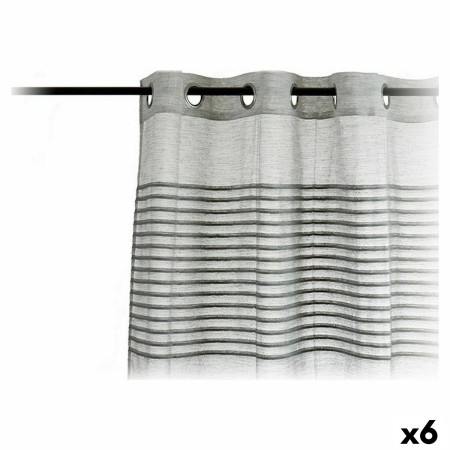 Cortinas 140 x 260 cm Cinzento claro (6 Unidades) de Gift Decor, Cortinas - Ref: S3624475, Preço: 60,11 €, Desconto: %