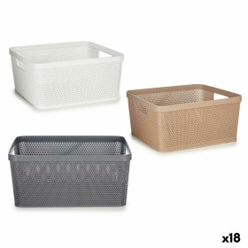 Mehrzweckkorb Confortime Weiß 24 x 16,7 x 11,2 cm (18 Stück) | Tienda24 - Global Online Shop Tienda24.eu