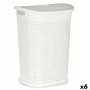 Panier à linge Blanc Plastique 60 L 43,5 x 57,5 x 34 cm (6 Unités) de Kipit, Corbeilles à linge - Réf : S3624478, Prix : 61,1...